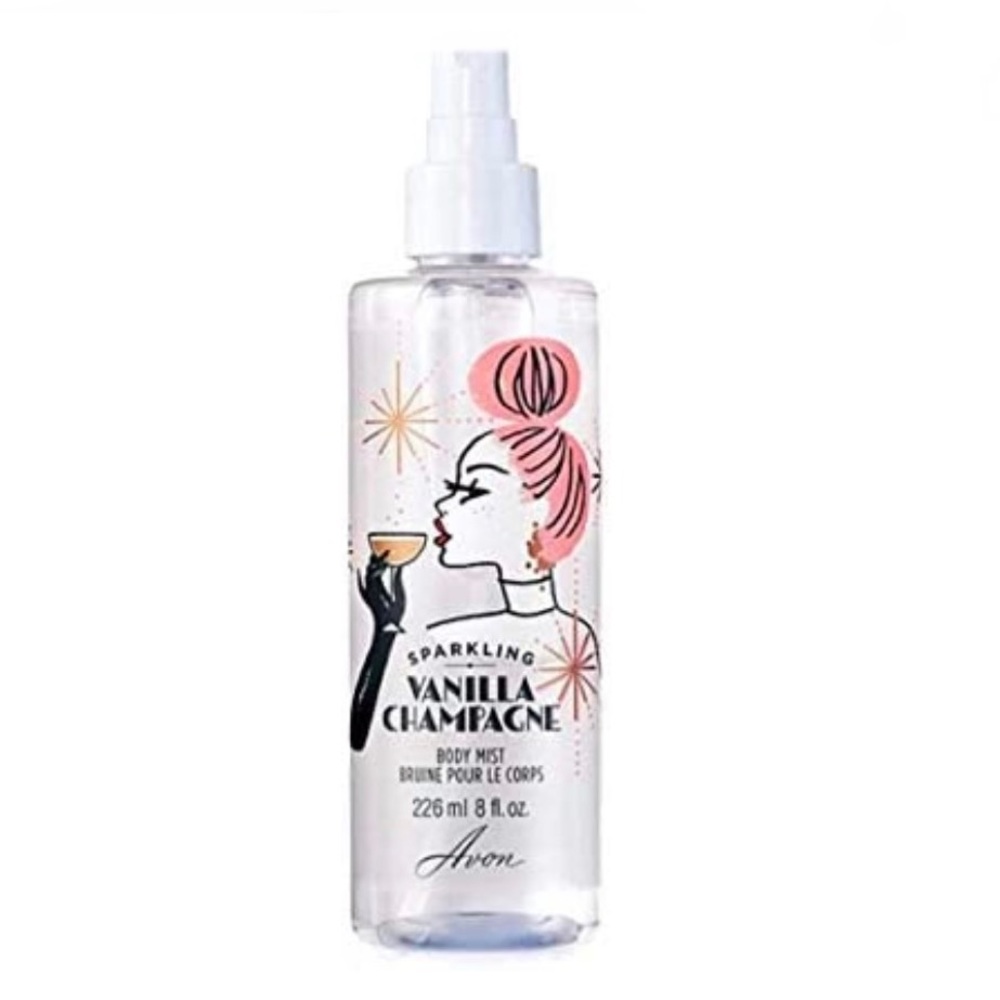New Avon Sparkling Vanilla Champagne Body Mist 8 fl oz